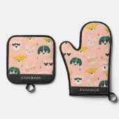 Honden zonnebril ovenwant & pannenlap set (Voorkant)