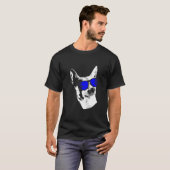 Honden zonnebrillen met een handige hond t-shirt (Voorkant volledig)