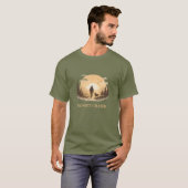 Honden Zonsondergang Jager T-shirt (Voorkant volledig)