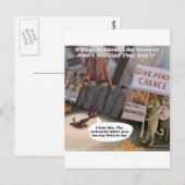 Honden zullen mensen grappig vinden briefkaart (Voorkant / Achterkant)