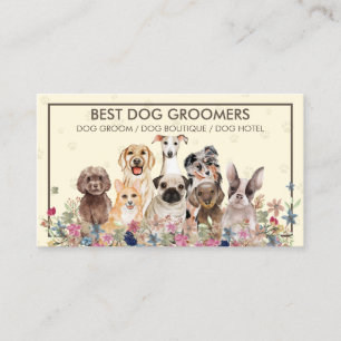 Honden zwaaien Lijst Gele luiken Visitekaartje