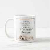 Honden Zwangerschapsaankondiging Koffiemok (Links)