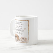 Honden Zwangerschapsaankondiging Koffiemok (Voorkant links)