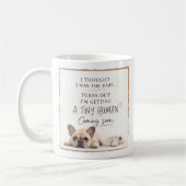 Honden Zwangerschapsaankondiging Koffiemok (Links)