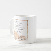 Honden Zwangerschapsaankondiging Koffiemok (Voorkant links)