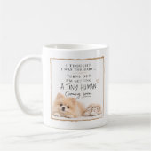 Honden Zwangerschapsaankondiging Koffiemok (Links)