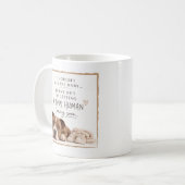 Honden Zwangerschapsaankondiging Koffiemok (Voorkant links)