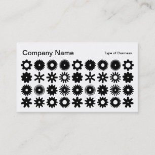 Honden - zwart en wit visitekaartje