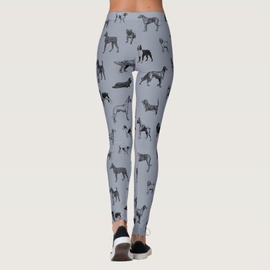  honden (zwart) leggings (Achterkant)