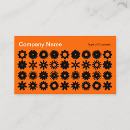 Honden - Zwart op Oranje Visitekaartje