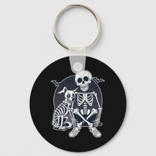 Hondenachtige Botten Halloween Skeleton Kostuum Sleutelhanger