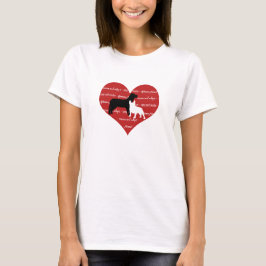 Hondenadoptie en reddingshart t-shirt