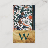 HONDENARTS MET KITTEN Parchment Monogram Visitekaartje (Achterkant)