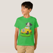 hondenauto t-shirt (Voorkant volledig)