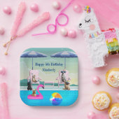 Hondenbadfeest Papieren Bordje (Feest)