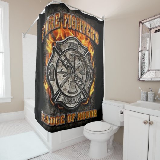 Hondenbadge Douchegordijn (In situ)