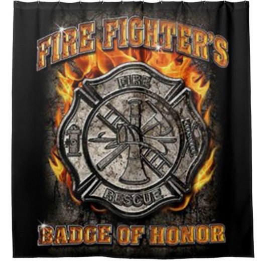 Hondenbadge Douchegordijn (Voorkant)