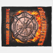 Hondenbadge Fleece Deken (Voorkant (Horizontaal))