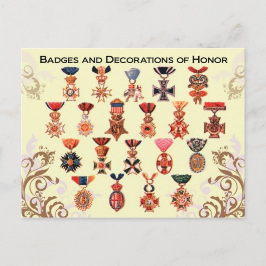 Hondenbadges en decoraties briefkaart (Voorkant)
