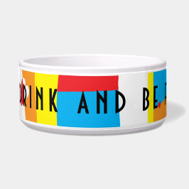 Hondenbak voor katten groot "Eet, drink en wees sc Voerbakje