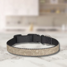 Hondenband – Bruin botanisch, gepersonaliseerd