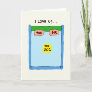 Hondenbed-Hog Love Card Kaart