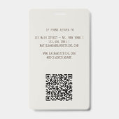Hondenbedrijf Aangepaste Naambadge Gepersonaliseer Badge (Achterkant)