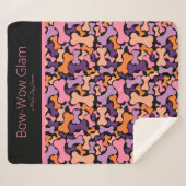 hondenbeenhuisdierdiensten fleece blanket sherpa deken (Voorkant (horizontaal))