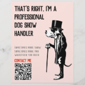 Hondenbegeleider Promotie Grote Dane Illustratie (Voorkant)