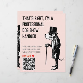 Hondenbegeleider Promotie Grote Dane Illustratie
