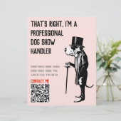 Hondenbegeleider Promotie Grote Dane Illustratie (Staand voorkant)