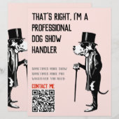 Hondenbegeleider Promotie Grote Dane Illustratie (Voorkant / Achterkant)