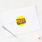 Hondenbeten, geen vragende Sticker (Envelop)
