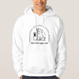Hondenbezitter en koffieliefhebber vadersclub hoodie