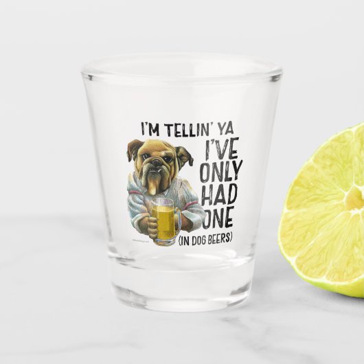 Hondenbieren schoten glas (Voorkant)