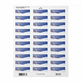 Hondenbijten Kerstman Etiket (Full Sheet)