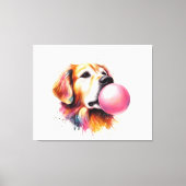 Hondenblaasbel Canvas Afdruk (Voorkant)