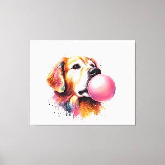 Hondenblaasbel Canvas Afdruk (Voorkant)