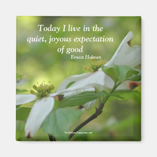 Hondenbloesem Goodness Quote Magnet (Voorkant)