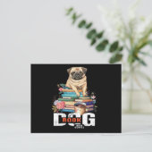 Hondenboek en koffie briefkaart (Staand voorkant)