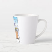 Hondenboekhouder in en uit dozen latte mok (Rechts)