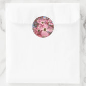 Hondenboom Bloemen stickers Roze Hondenhout (Tas)