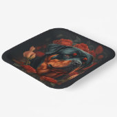 Hondenbord van karton Rottweiler Papieren Bordje (Gebogen)