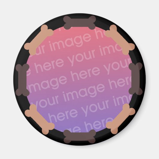 Hondenbot fotomagneet magneet (Voorkant)