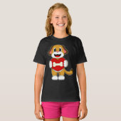 Hondenbot Harten T-shirt (Voorkant volledig)