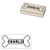 Hondenbot met gepersonaliseerde naamhandtekening rubberstempel (Gestempeld)