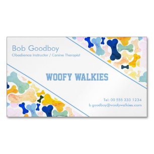 hondenbotontwerp bedrijf Stationery Visitekaartje Magnetisch Visitekaartje