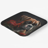 Hondenboxer papieren borden bordje (Gebogen)