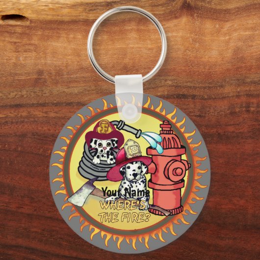 Hondenbrandweerman sleutelhanger (Voorkant)