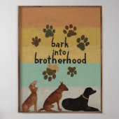 hondenbroederschap poster (Voorkant)